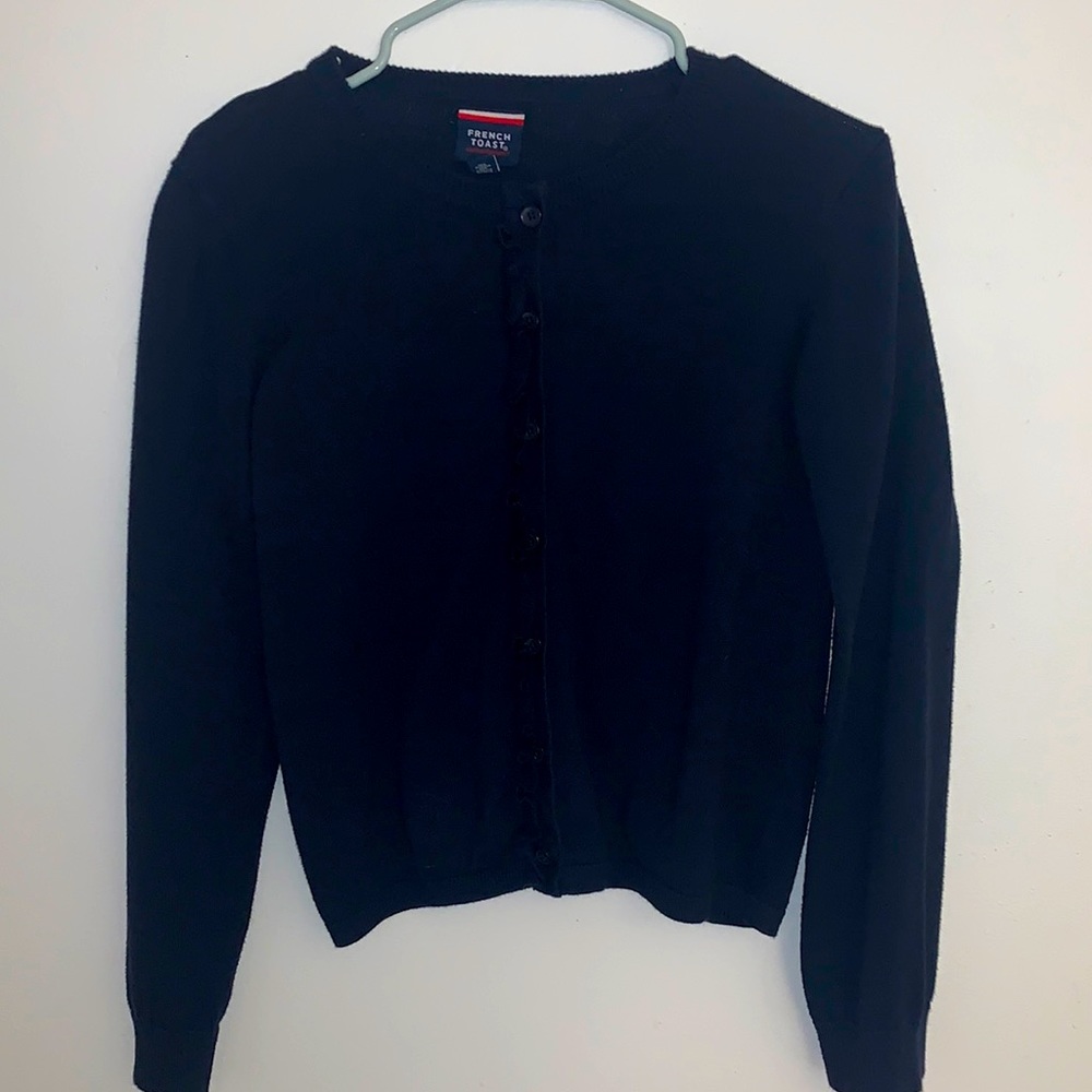 Girls size XL navy French Toast cardigan